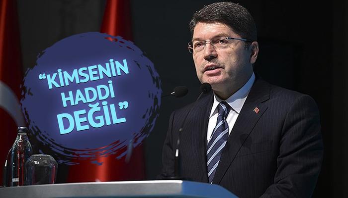 Bakan Tunç’tan yargıyı hedef gösterenlere tepki: ‘Kimsenin haddi değil’