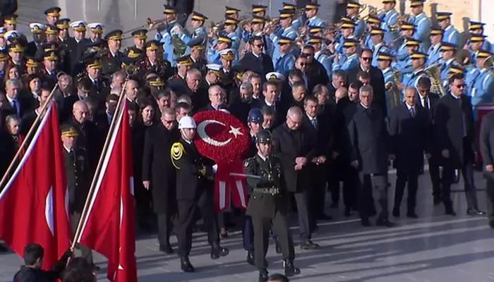 Atatürk’ü saygıyla anıyoruz: Devlet erkanı Anıtkabir’de