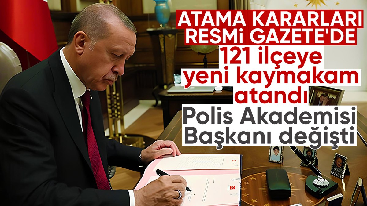 Atama kararları Resmi Gazete’de