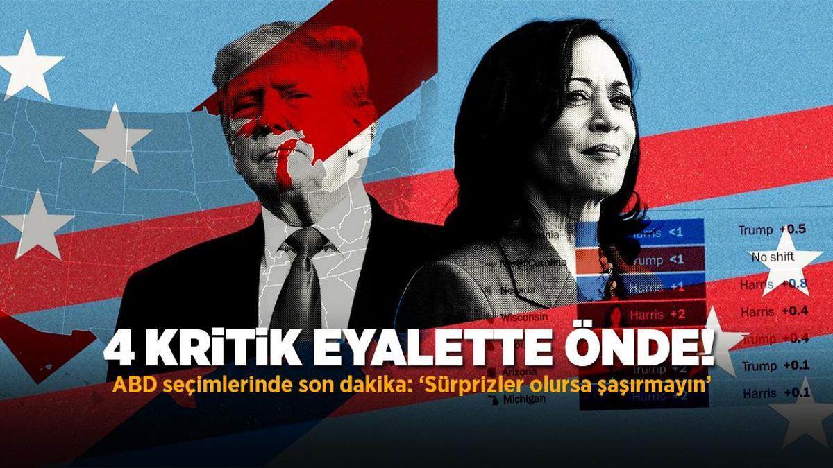 ABD BAŞKANLIK SEÇİMLERİ SON DAKİKA | 2024 ABD başkanlık seçimlerinde Donald Trump mı, Kamala Harris mi önde? ABD seçim sonuçları son durum