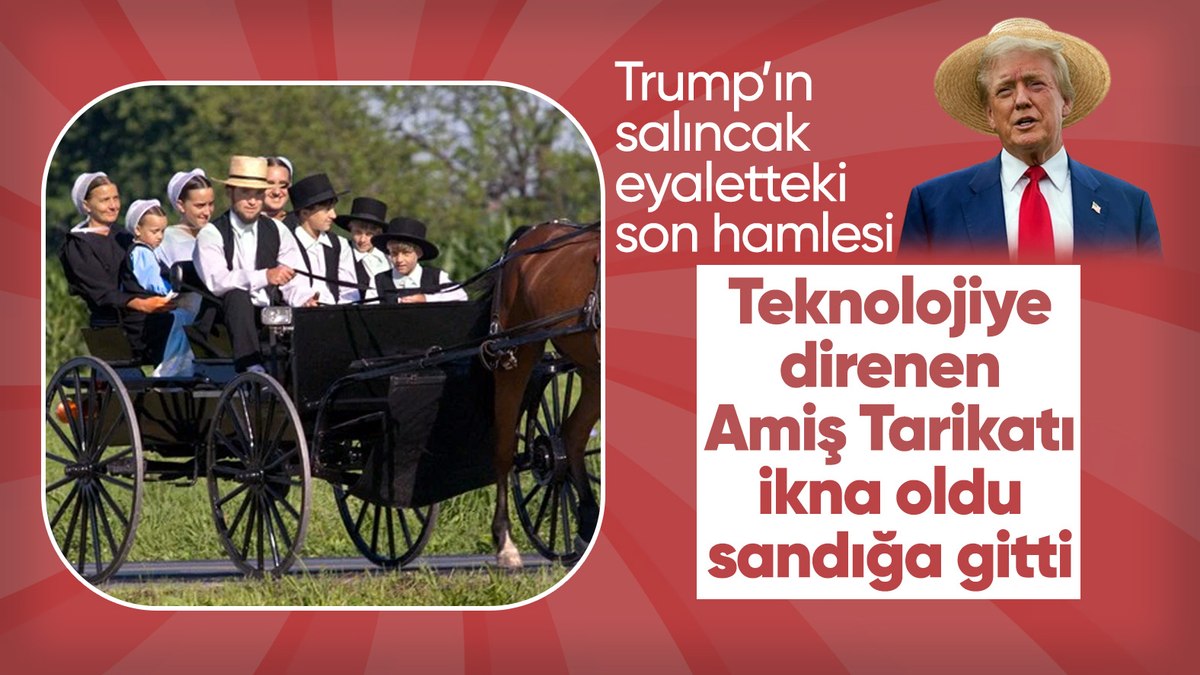 Trump teknoloji karşıtı Amişleri sandığa ikna etti