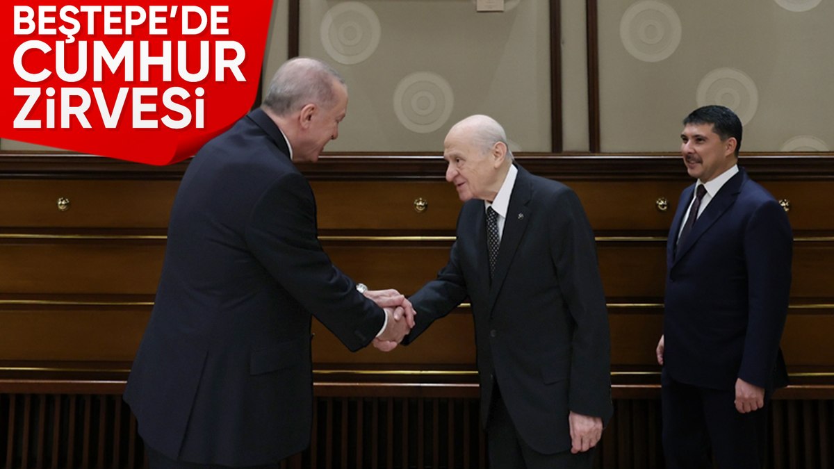 Cumhurbaşkanı Erdoğan, Devlet Bahçeli ile bir araya geldi