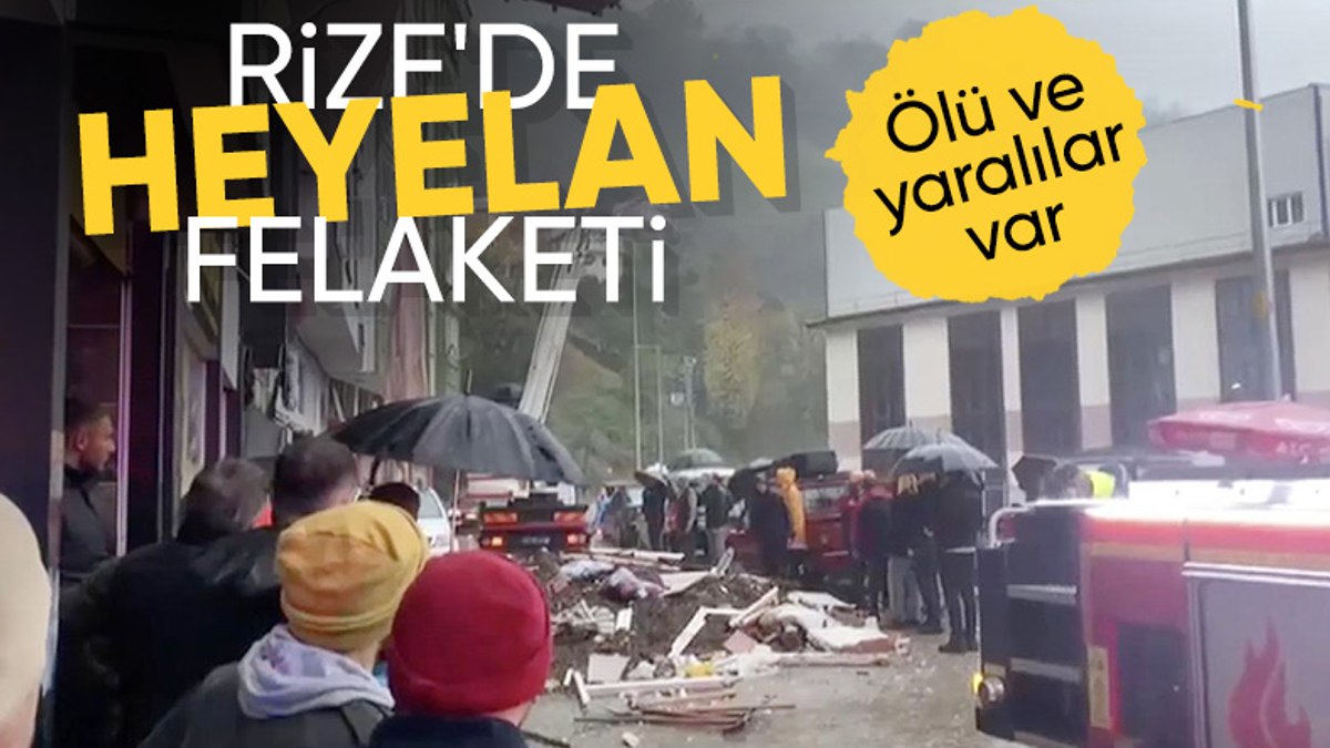 SON DAKİKA! Rize'de heyelan: 1 ölü 4 yaralı