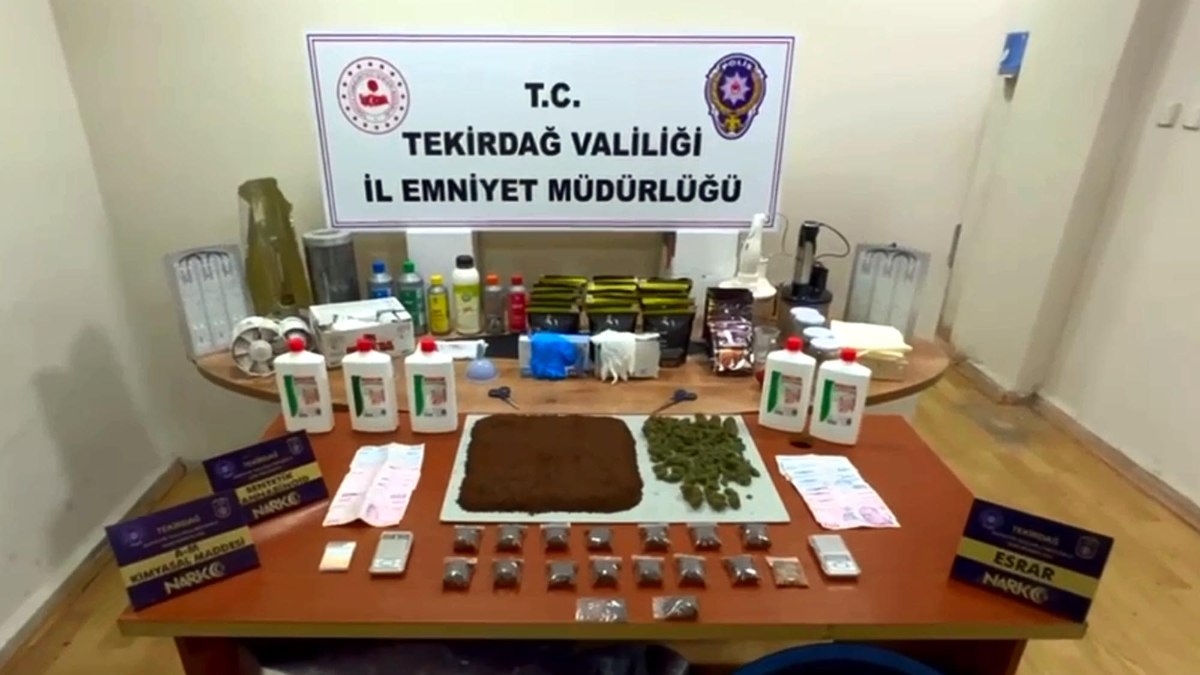 Tekirdağ’da uyuşturucu operasyonu: 8 gözaltı