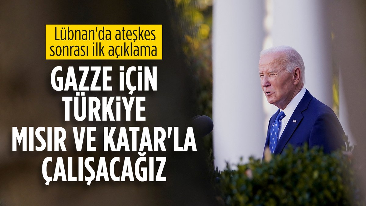 ABD Başkanı Joe Biden’dan İsrail-Lübnan ateşkesi açıklaması