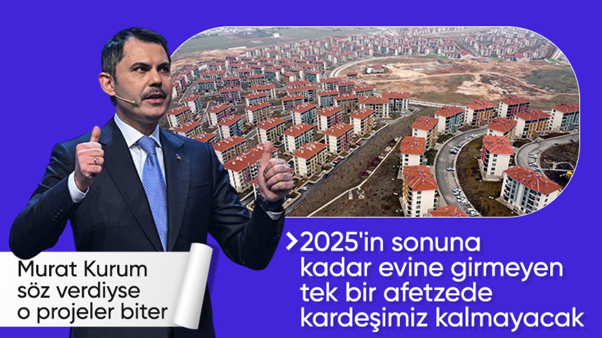 2025’in sonunda evine girmeyen tek bir afetzede kalmayacak