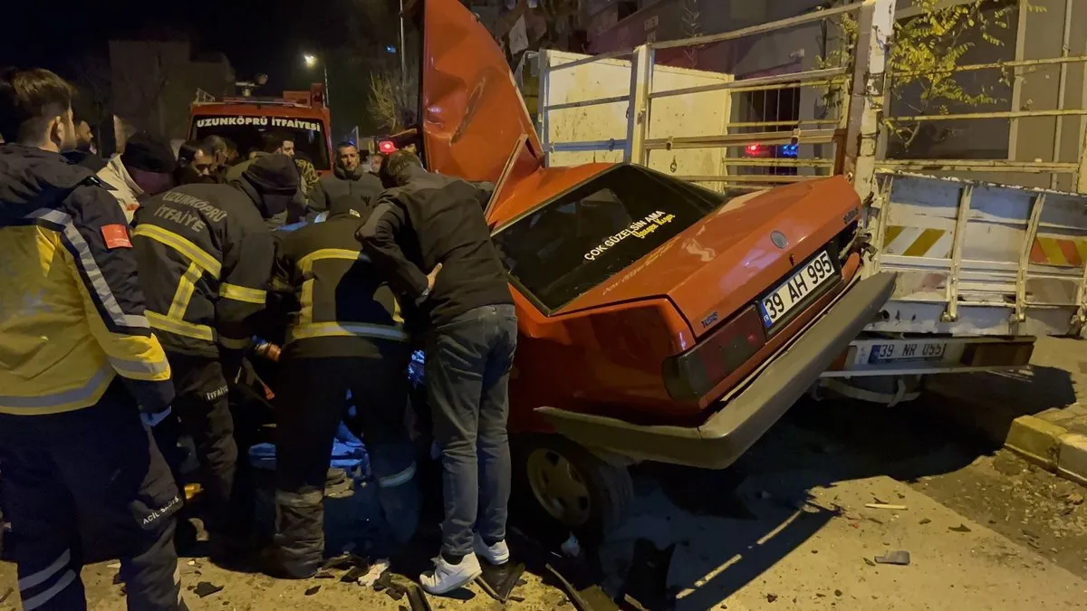 Edirne’de korkunç zincirleme kaza: Kazaya sebep olan sürücü kayıplara karıştı!