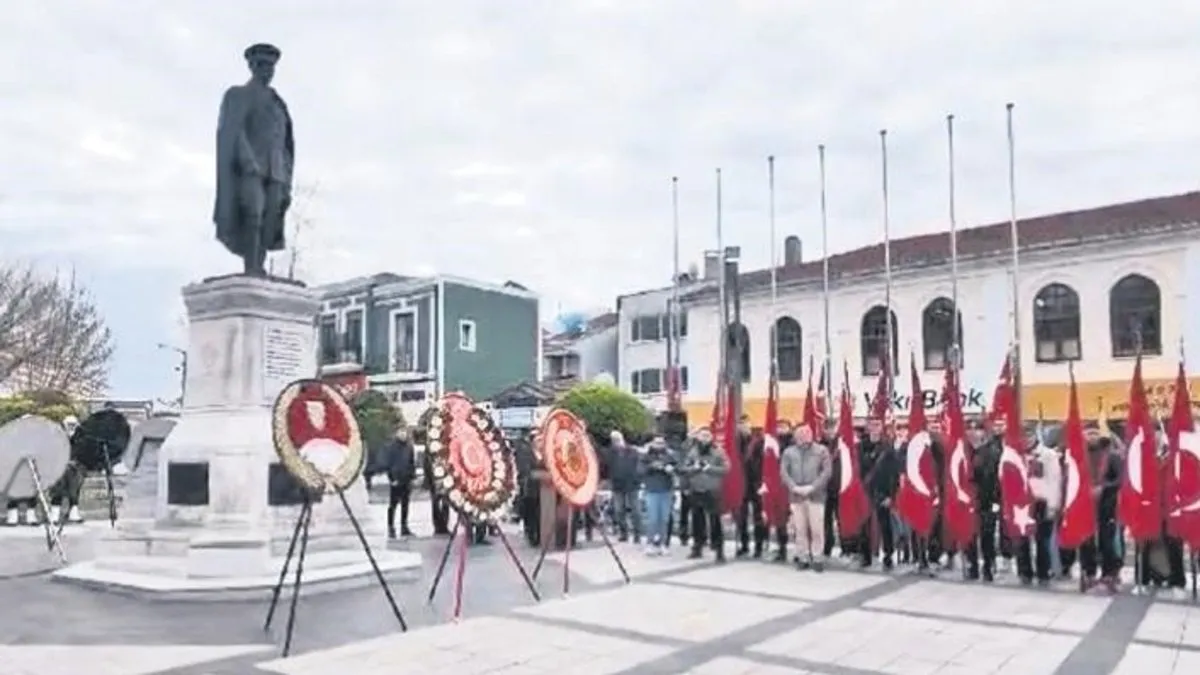 Edirne’nin kurtuluş gününde CHP’nin çelengi sahipsiz kaldı