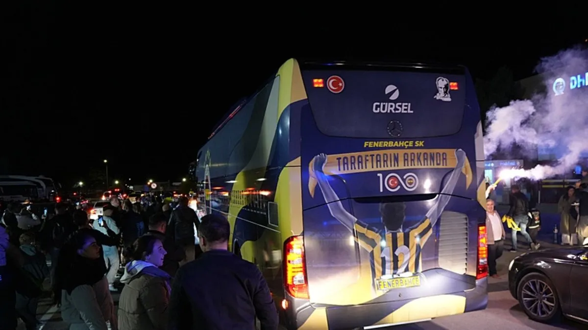 Fenerbahçe, Samsun'da coşkuyla karşılandı #samsun