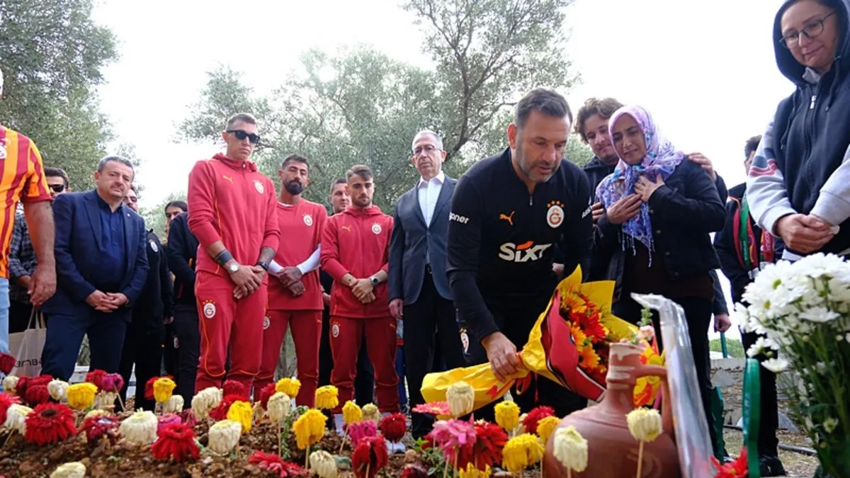 Galatasaray heyeti, Yiğit Kurt’un mezarını ziyaret etti