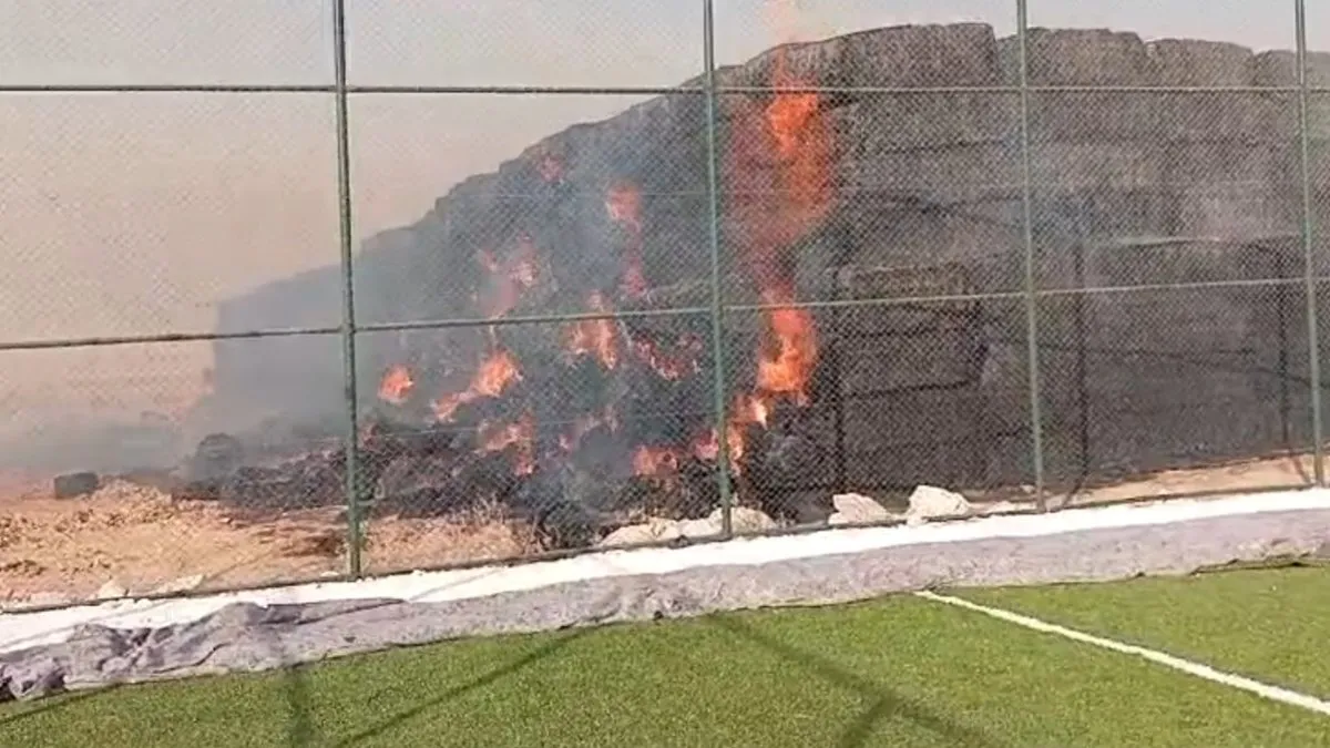 Harran’da saman balyaları alev alev yandı