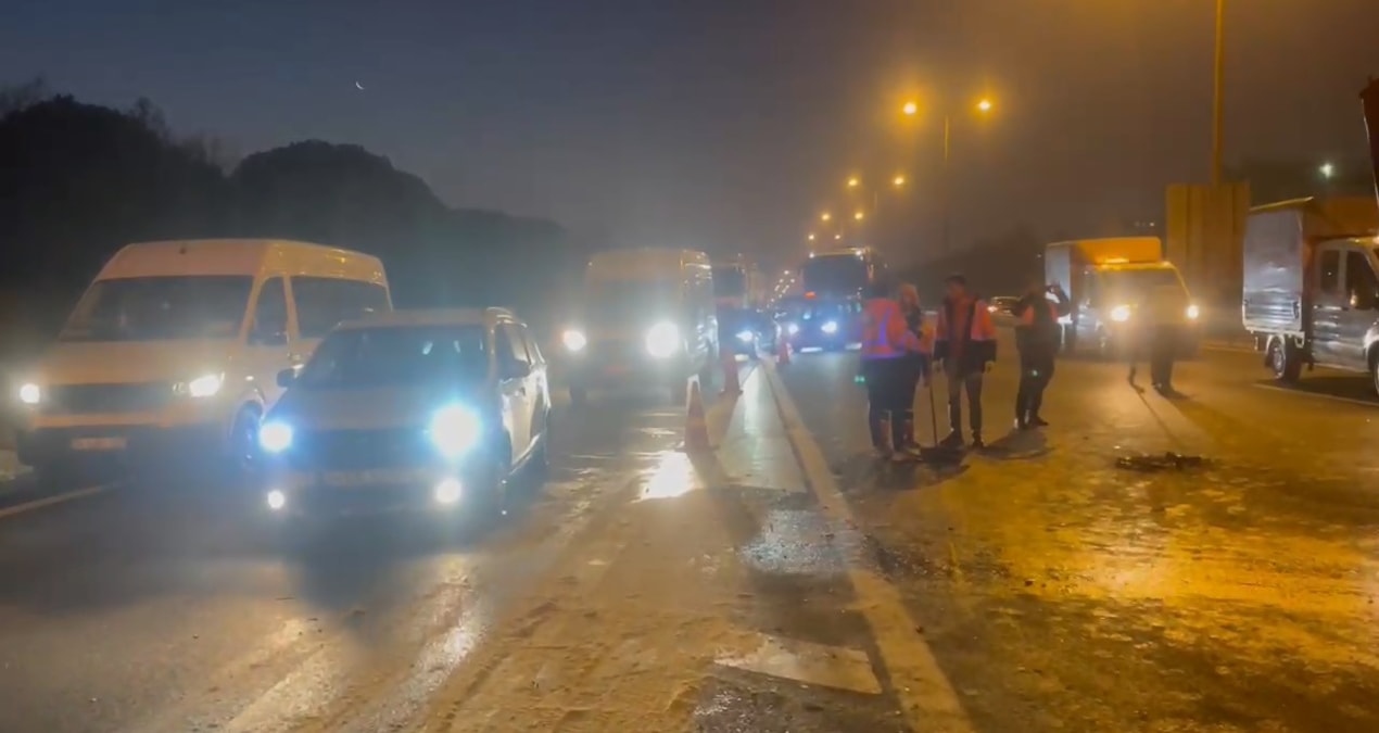 TEM’de feci kaza: Edirne yönü trafiğe kapatıldı