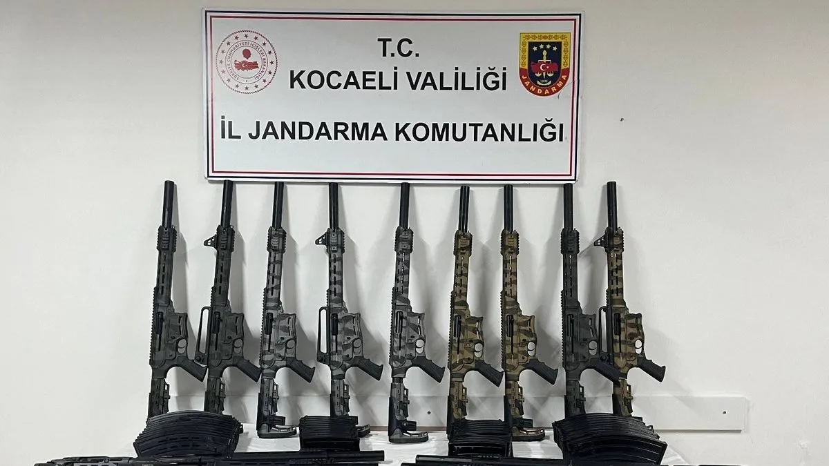 Kocaeli’de silah kaçakçılığı operasyonu! 20 otomatik av tüfeği ele geçirildi