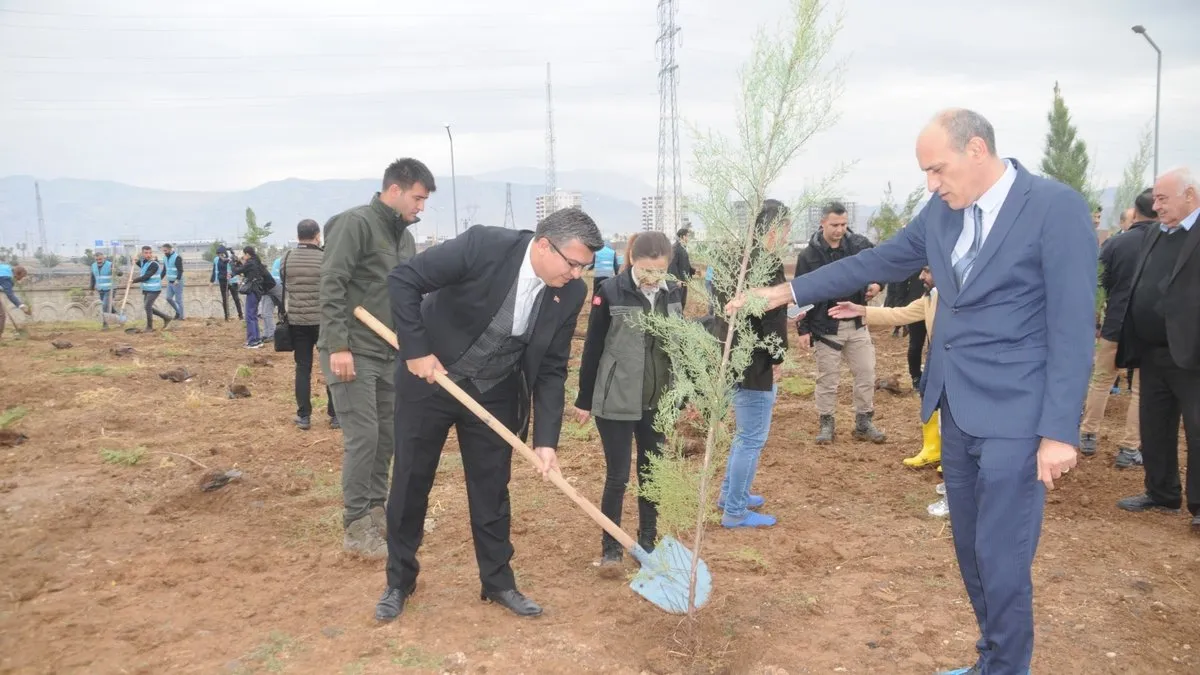 Milli Ağaçlandırma Günü’nde Cizre’de fidanlar toprakla buluştu