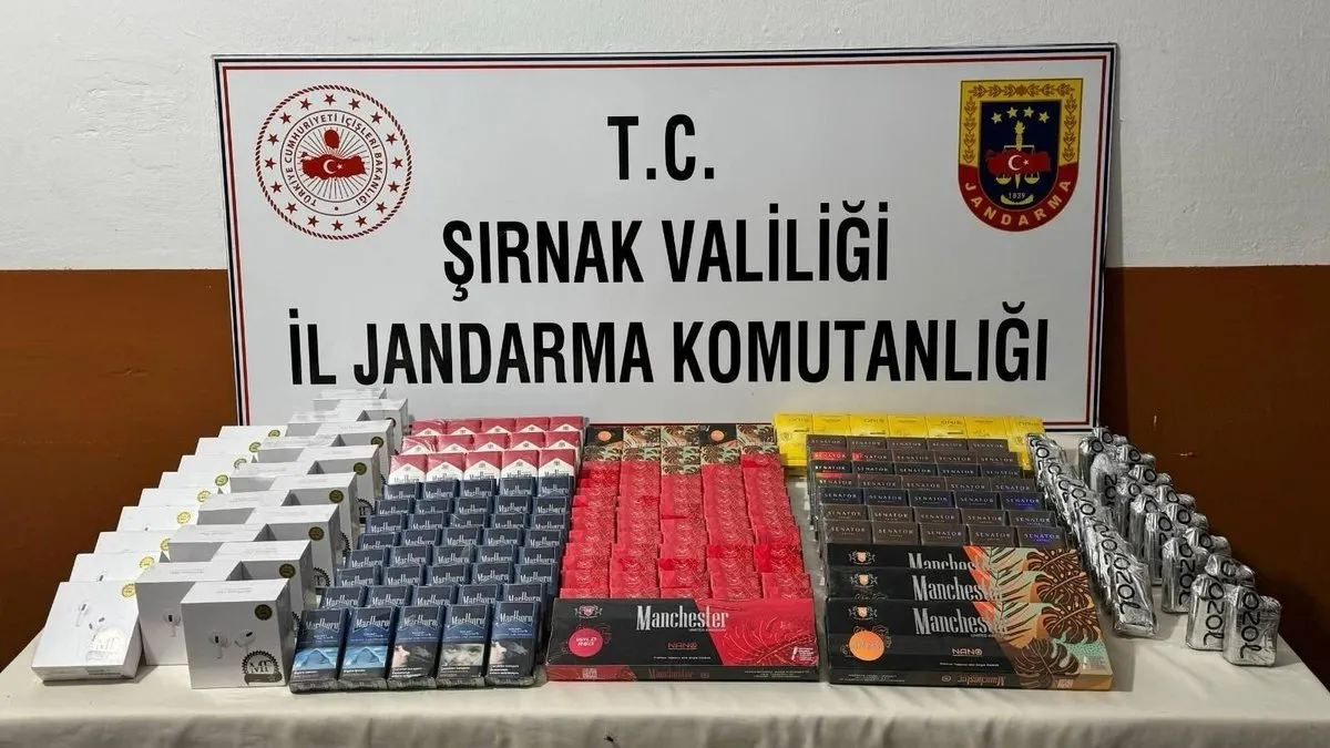 Şırnak’ta kaçakçılık operasyonlarında 39 gözaltı