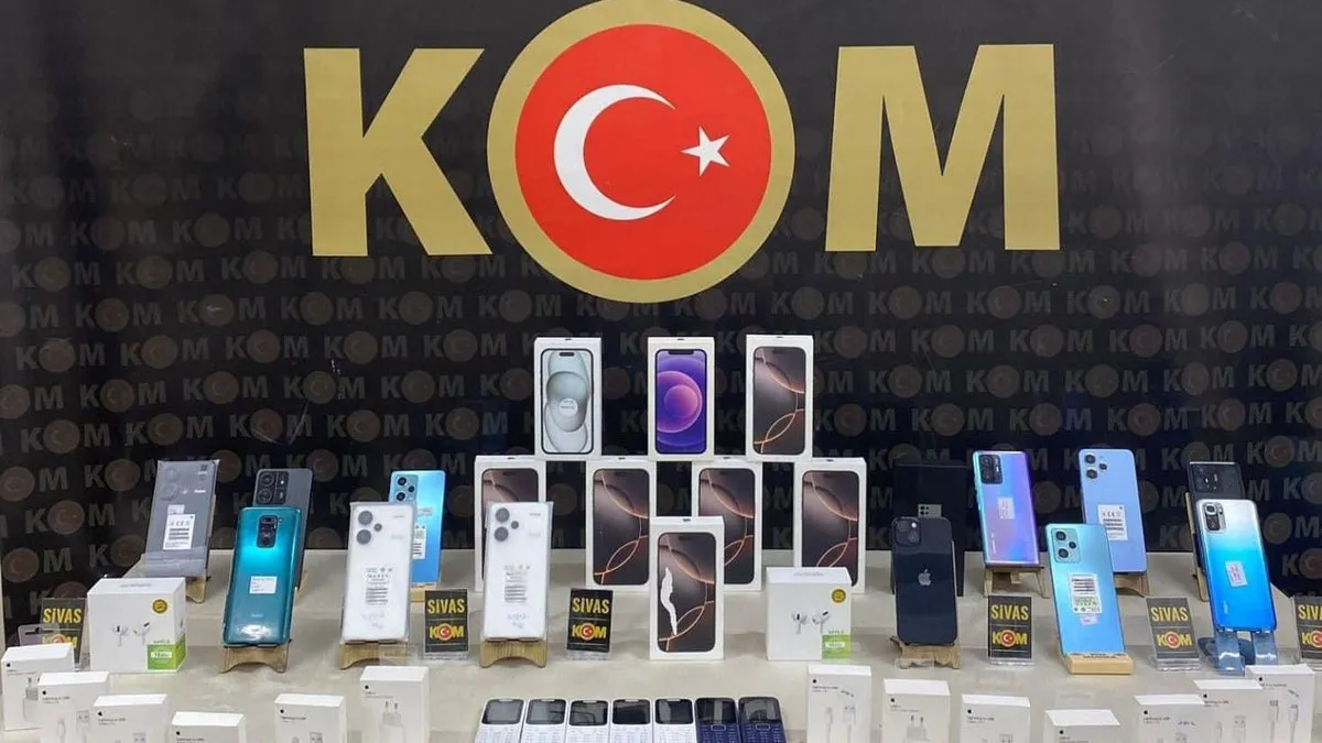 Sivas’ta kaçak telefon operasyonu – Sivas Haberleri