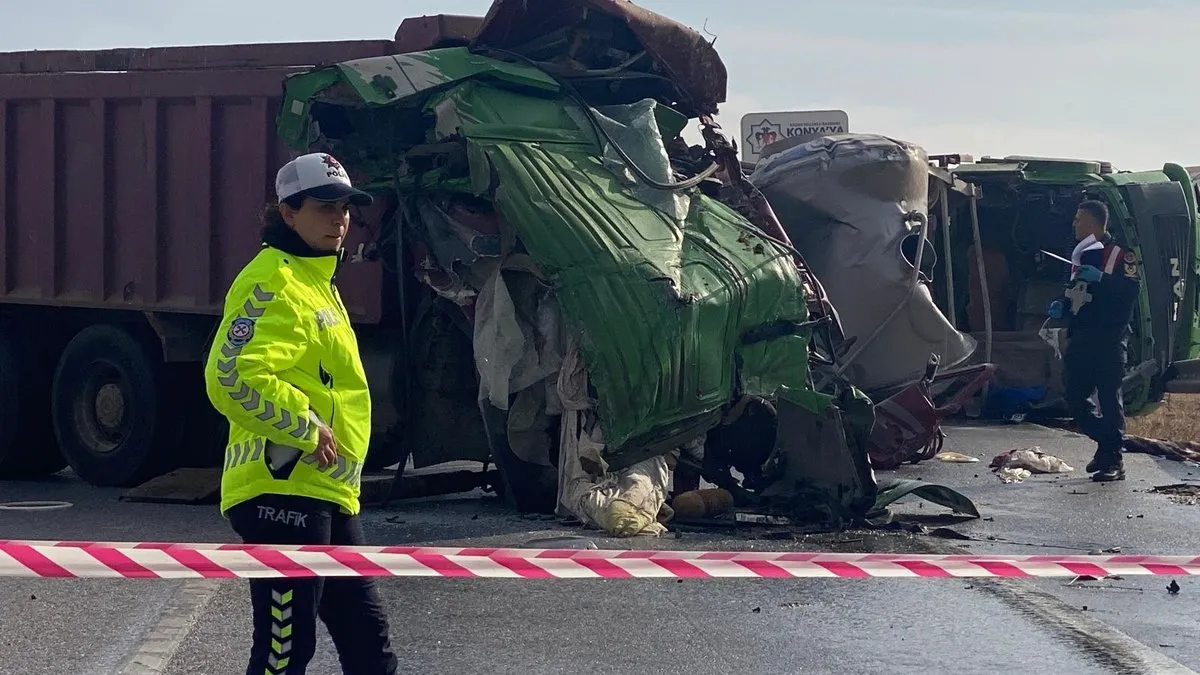 Konya’da süt tankeri faciası: 2 ölü