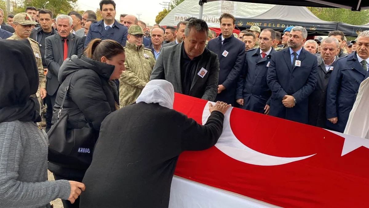 Vefat eden 15 Temmuz Gazisi Halil Alğan, Midyat’ta toprağa verildi