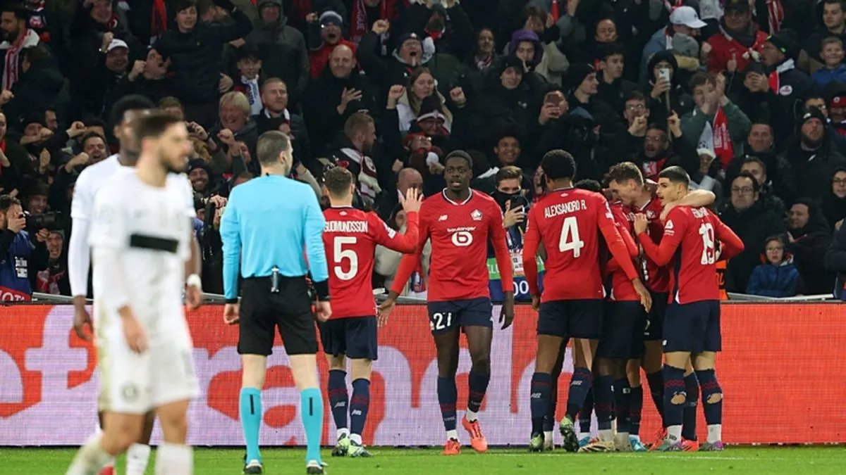 UEFA ŞAMPİYONLAR LİGİ: Lille, evinde 3 golle güldü!