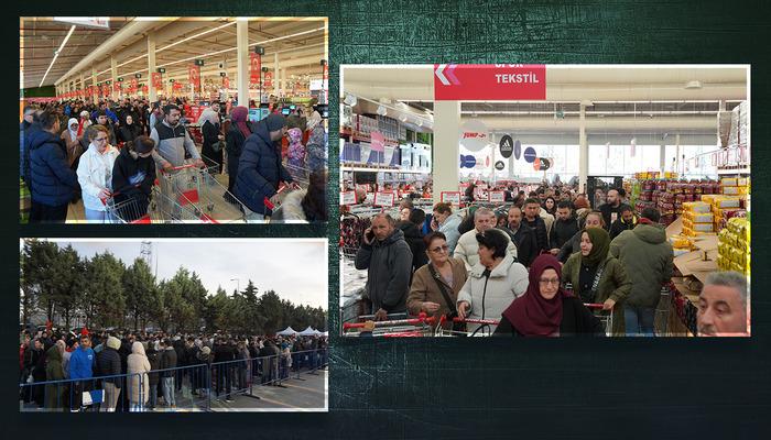 Bin TL hediye çekini duyan koştu, bir gece öncesinden çadır kurdu! Zincir markette adeta izdiham yaşanırken kasap reyonu yağmalandı… – Finans haberlerinin doğru adresi