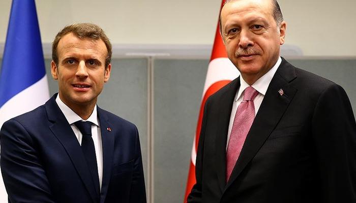 Cumhurbaşkanı ErdoğanFransa Cumhurbaşkanı Macron ile görüştü