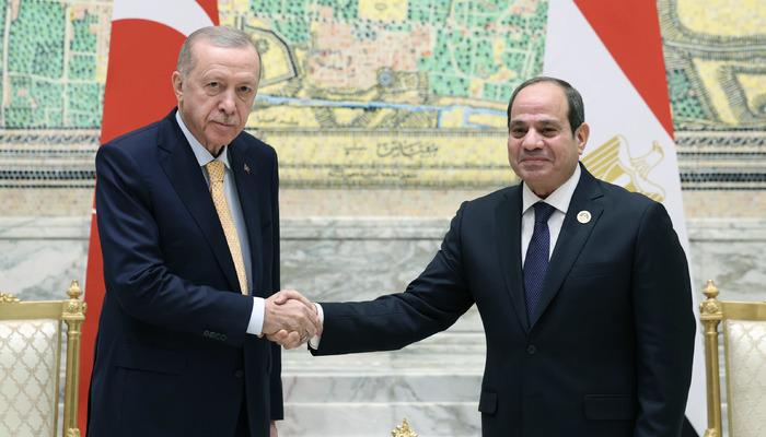 Cumhurbaşkanı Erdoğan, Kahire’de Mısır Cumhurbaşkanı Sisi ile görüştü