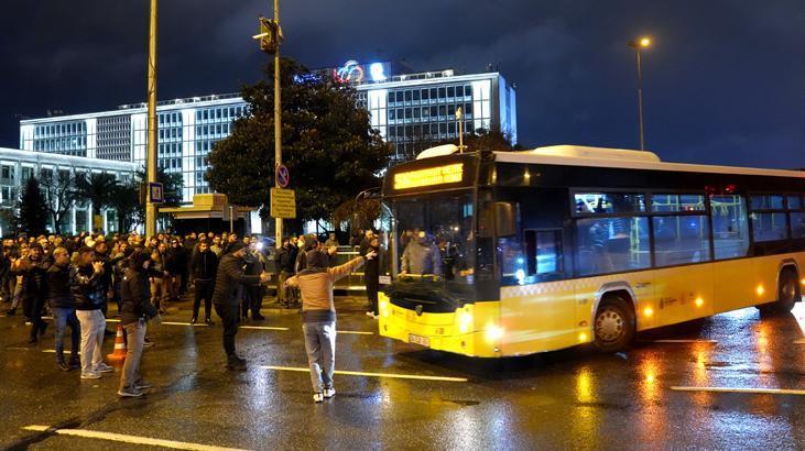 İETT’ye bağlı özel halk otobüsü sahipleri eylem yaptı