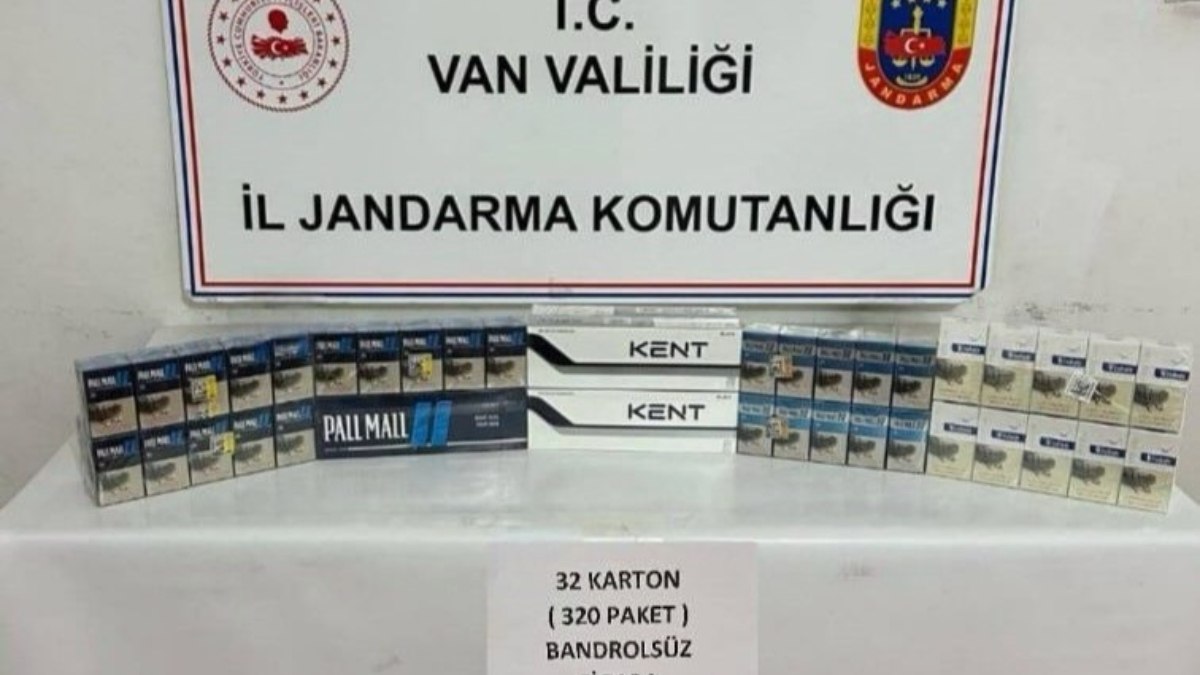 Van’da kaçak sigara ele geçirildi