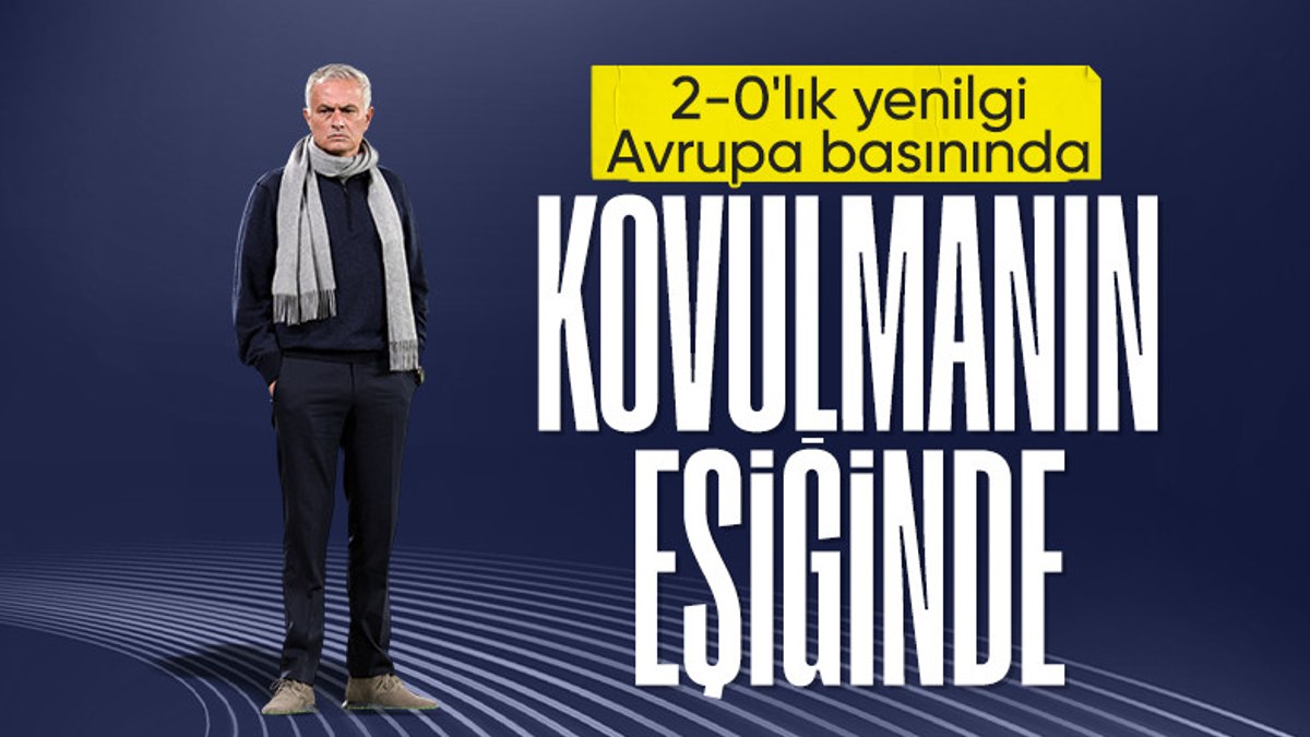 Jose Mourinho, Avrupa basınında: Kovulmanın eşiğinde