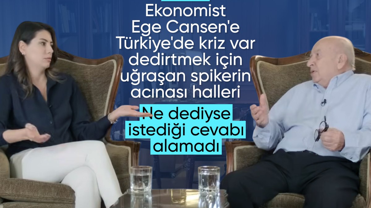 Ekonomist konuğunu ‘kriz var’ dedirtmeye çalışan sunucunun ısrarı