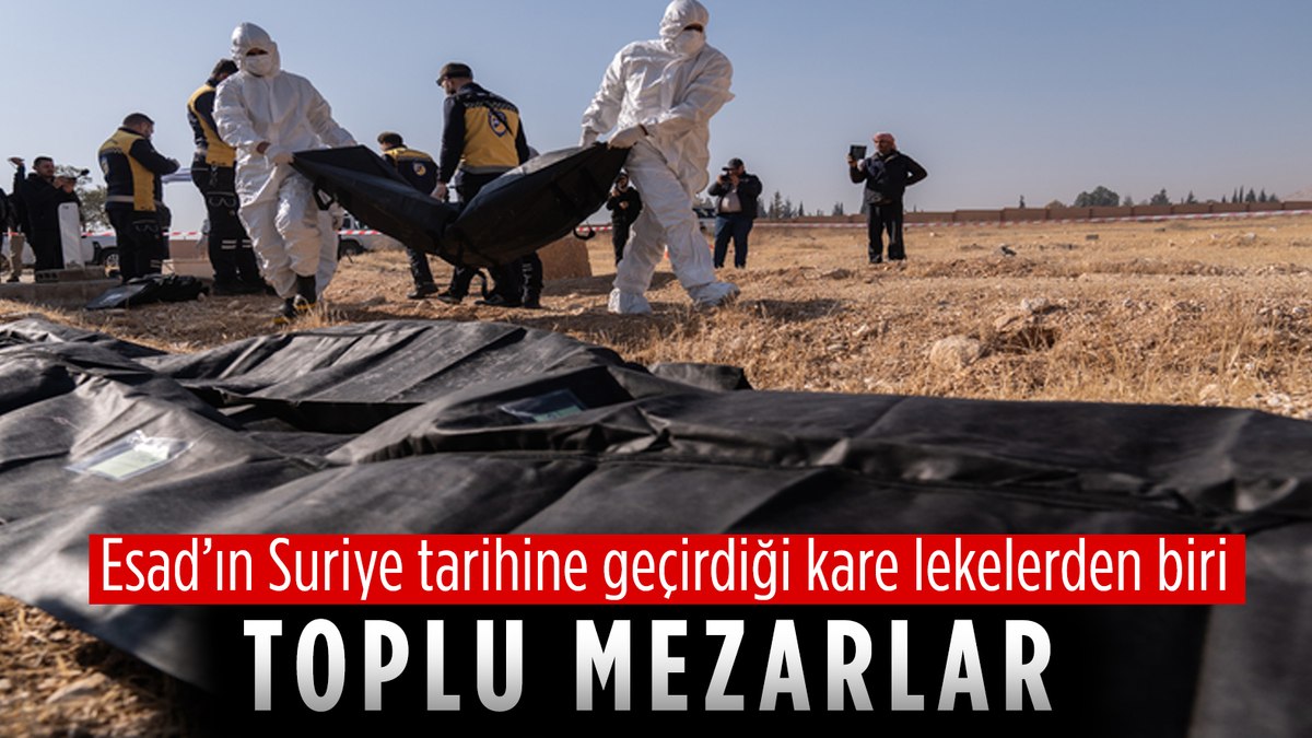 Suriye’de toplu mezarlar yaşanan vahşeti gün yüzüne çıkartıyor