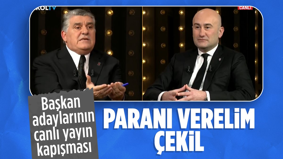 Beşiktaş başkan adayları Serdal Adalı ile Hüseyin Yücel arasında para tartışması