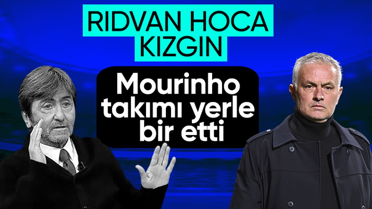 Rıdvan Dilmen’den Jose Mourinho’ya sitem! Takımı yerle bir etti