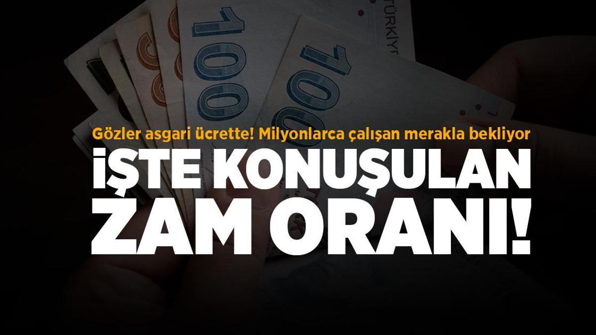 İşte asgari ücrette konuşulan zam oranı! – Son Haberler