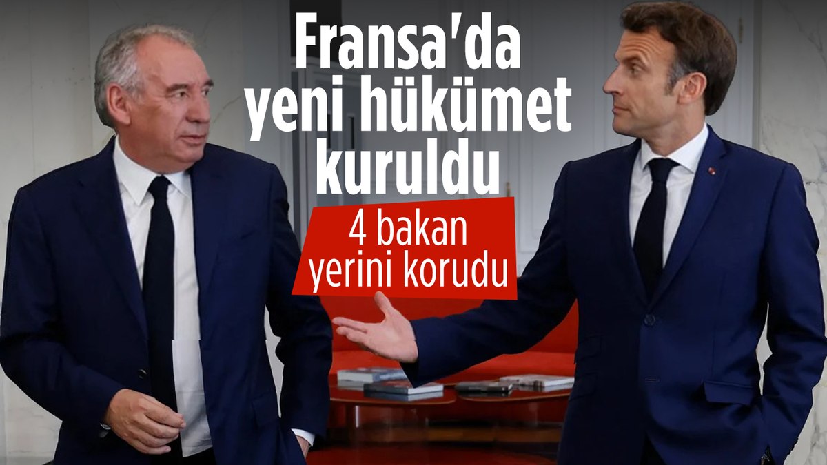 Fransa’da yeni hükümet kuruldu