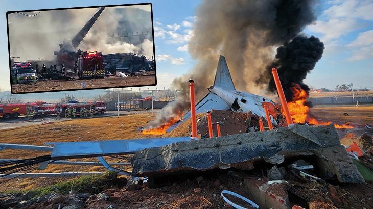 Son dakika! Güney Kore’de facia! 181 kişiyi taşıyan uçak duvara çarpıp infilak etti