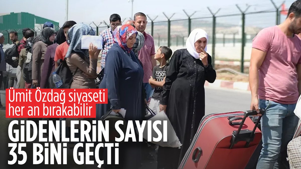 21 günde 35 bin 114 Suriyeli ülkesine gönüllü dönüş yaptı