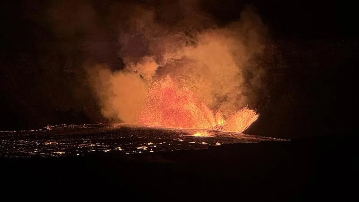 Hawaii’deki Kilauea Yanardağı patladı! Lavlar 80 metre yüksekliğe ulaştı