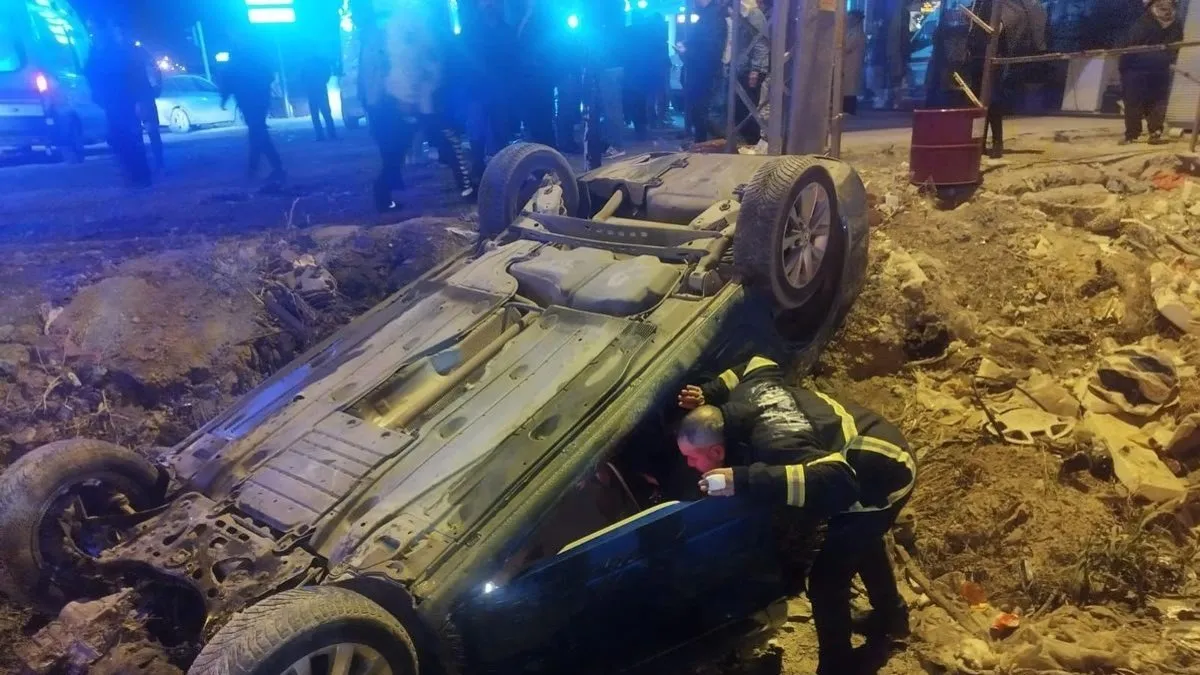 Antakya’da feci kaza : 5 yaralı #hatay