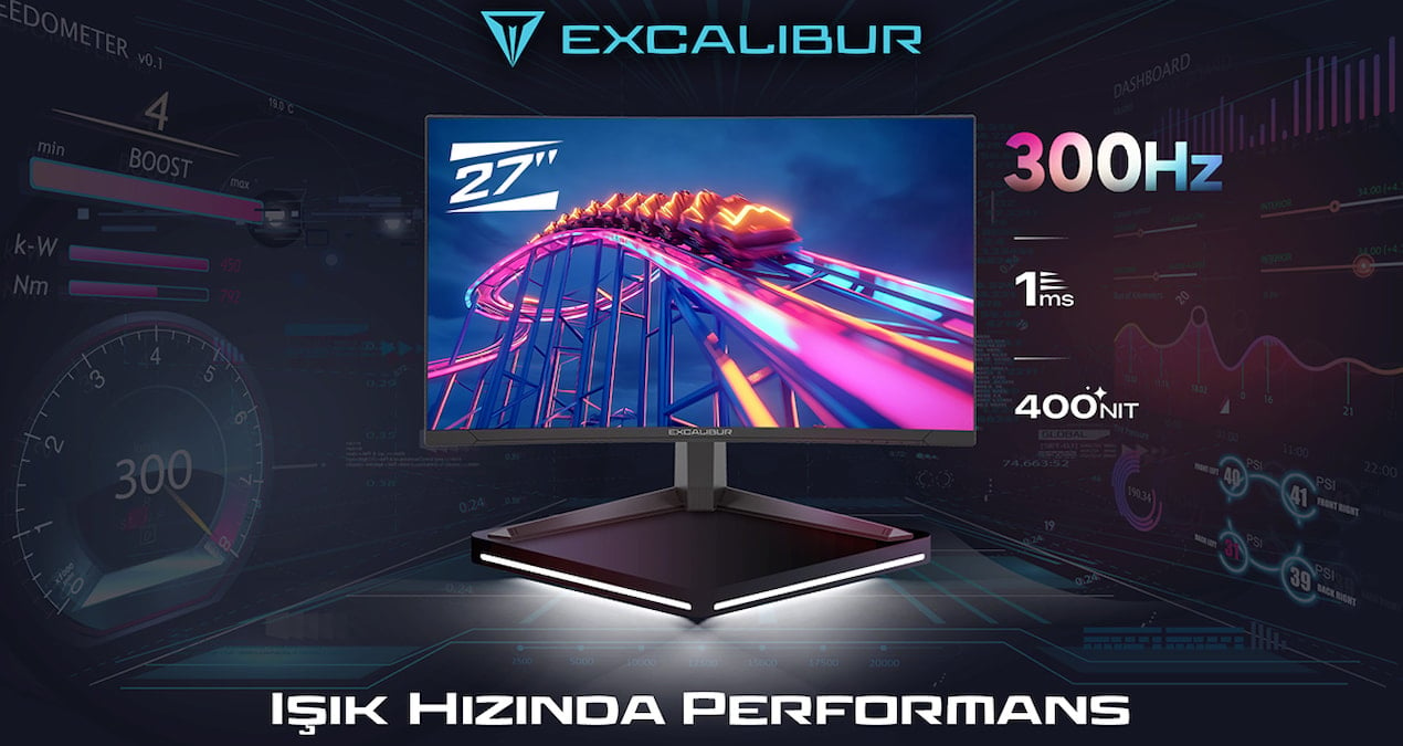 Excalibur’dan oyun ve iş dünyası için yeni nesil monitör