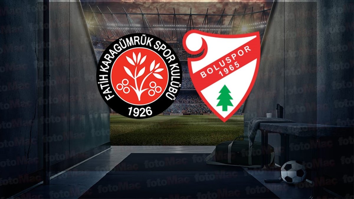 Fatih Karagümrük – Boluspor maçı ne zaman, saat kaçta ve hangi kanalda canlı yayınlanacak? | TFF 1. Lig – Son dakika TFF 1.Lig haberleri