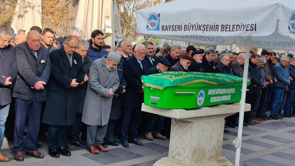 Hayatını kaybeden iş insanı Ali Rıza Özderici Kayseri’de toprağa verildi