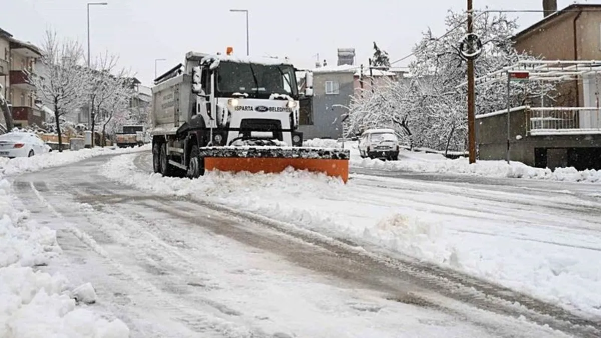 Isparta’da taşımalı eğitime 1 gün ara verildi