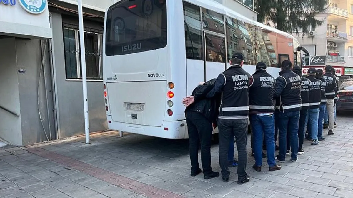 İzmir’de suç örgütüne operasyonda 7 kişi tutuklandı