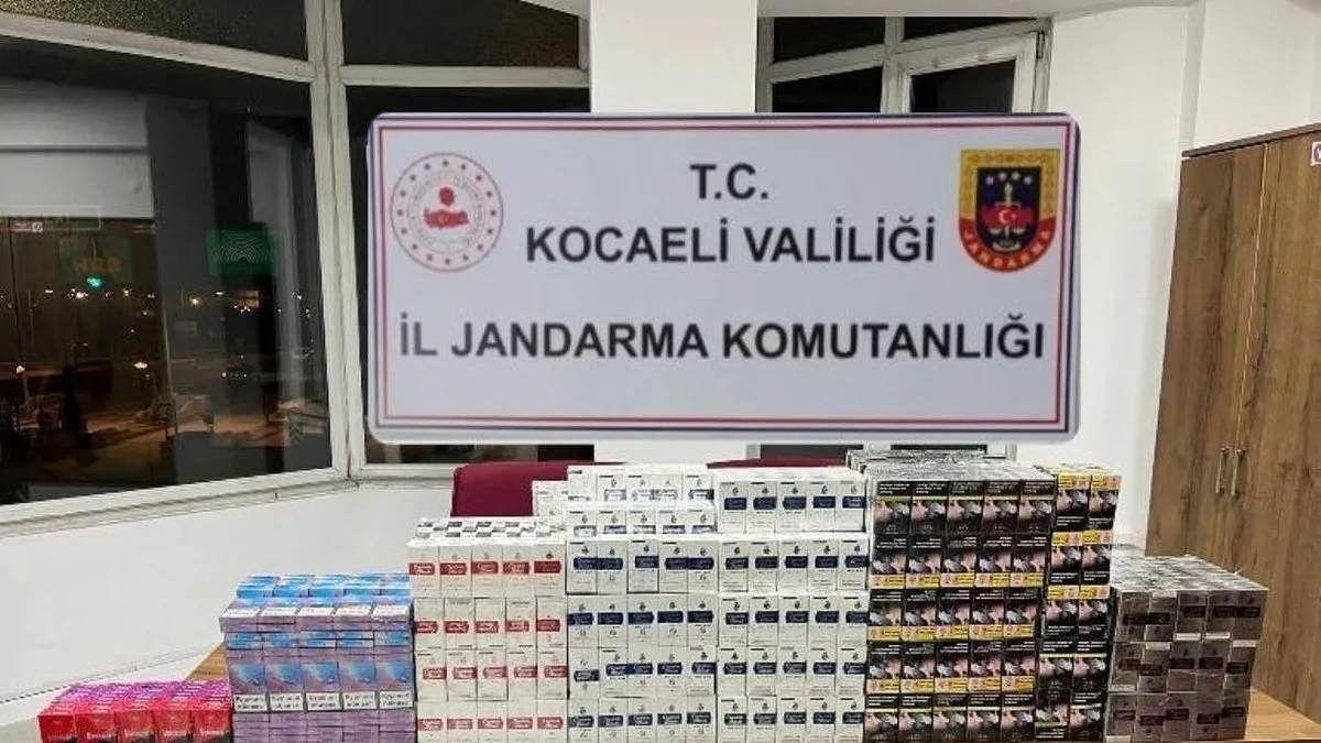 Kocaeli’de kaçak sigara operasyonu: 512 karton ele geçirildi