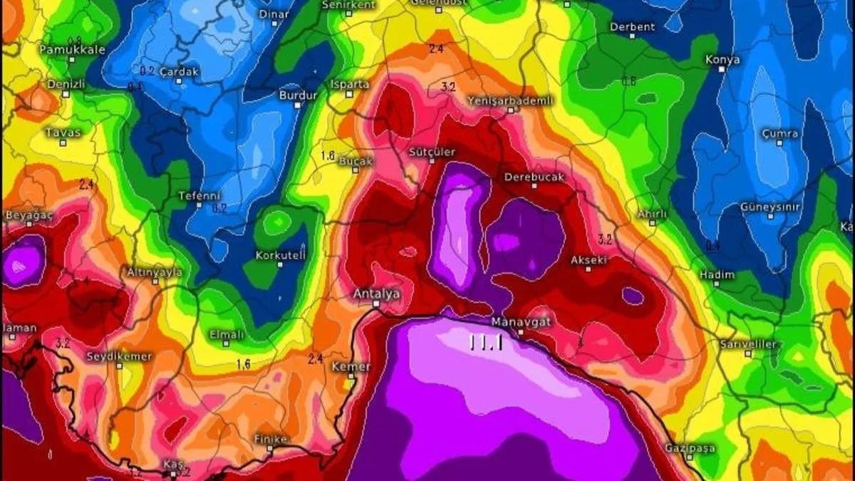 Meteorolojiden Antalya ve Muğla illeri için turuncu kodlu uyarı