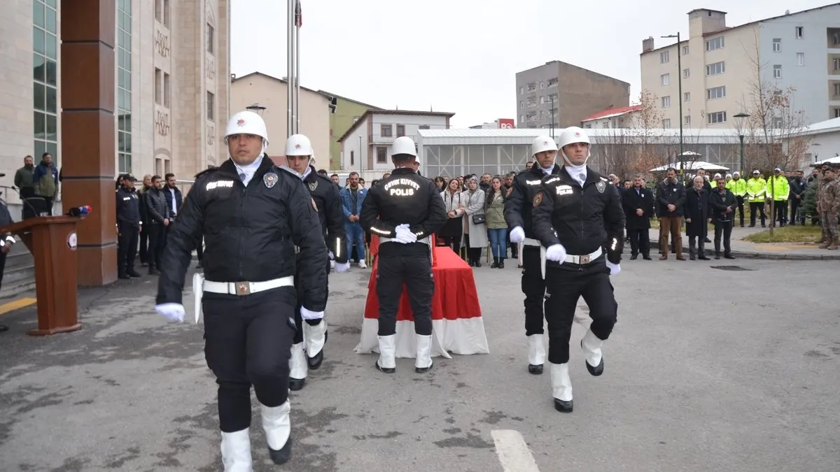 Muş’ta vefat eden polis memuru için cenaze töreni düzenlendi