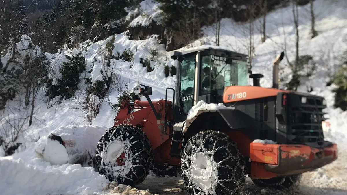 Rize’de kapalı köy yolu sayısı 12’ye düştü