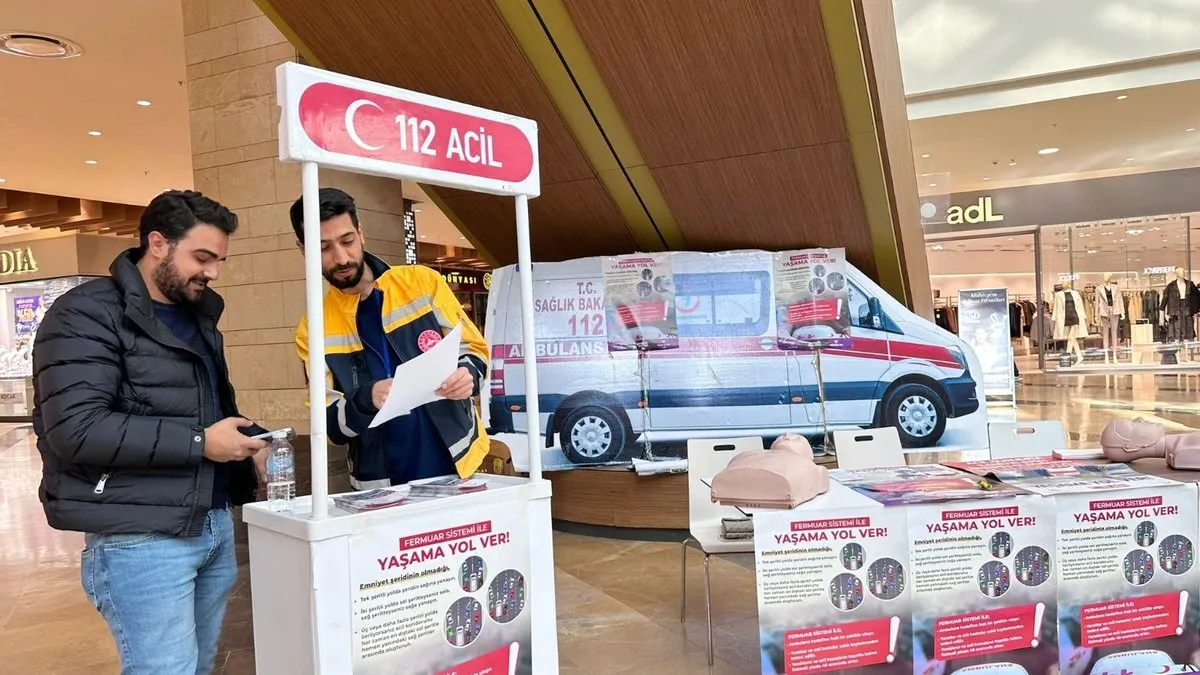 Şanlıurfa da ambulans geçişleri için fermuar sistemi tanıtıldı