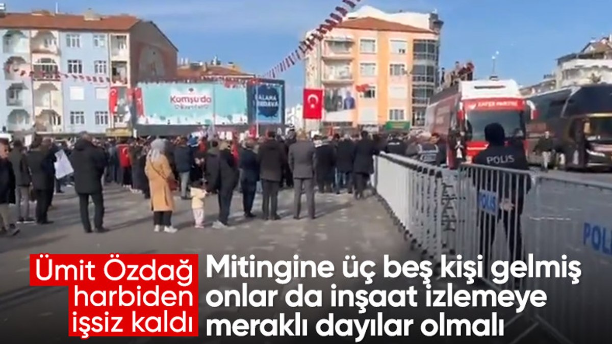 Suriye’deki devrim Ümit Özdağ’ı vurdu: Miting alanı boş kaldı